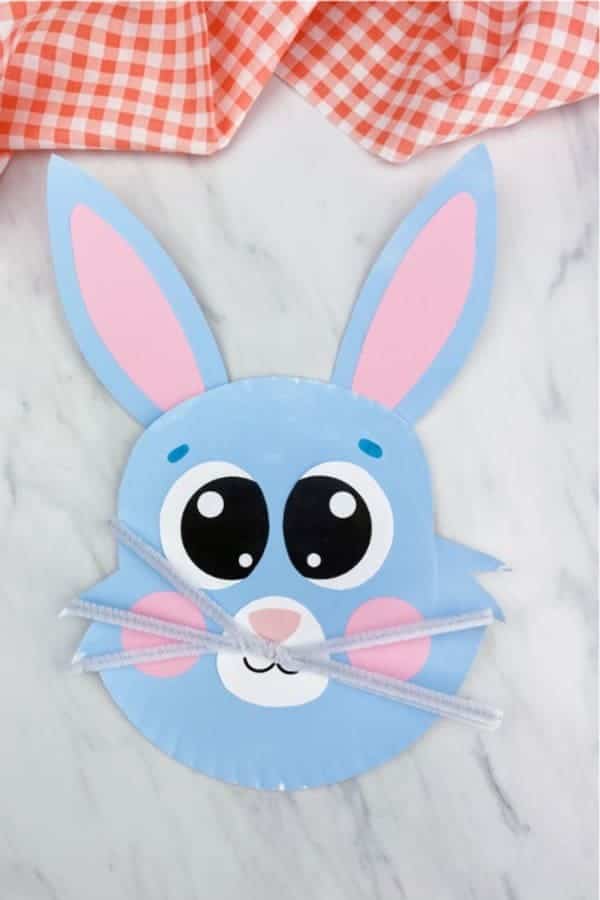 Cute Paper Plate Bunny Craft