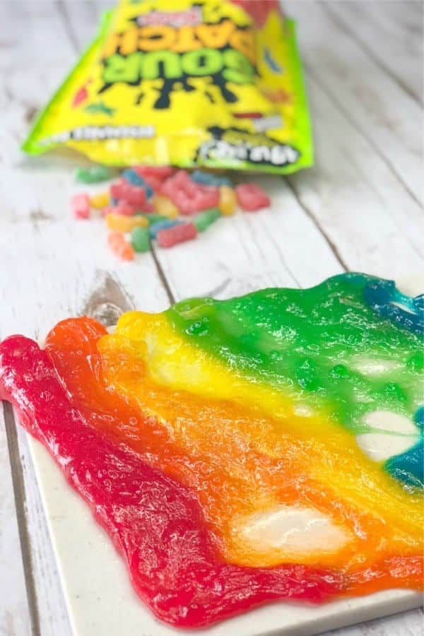 Rainbow Sour Patch Kid Edible Slime