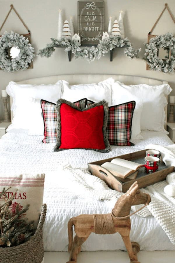 Farmhouse Christmas Bedroom