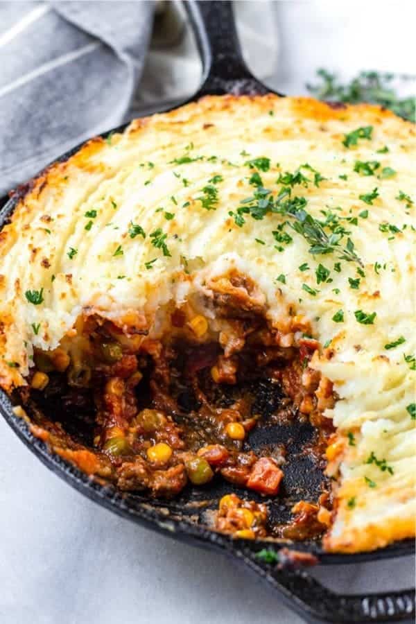 Cast Iron Skillet Shepherd’s Pie