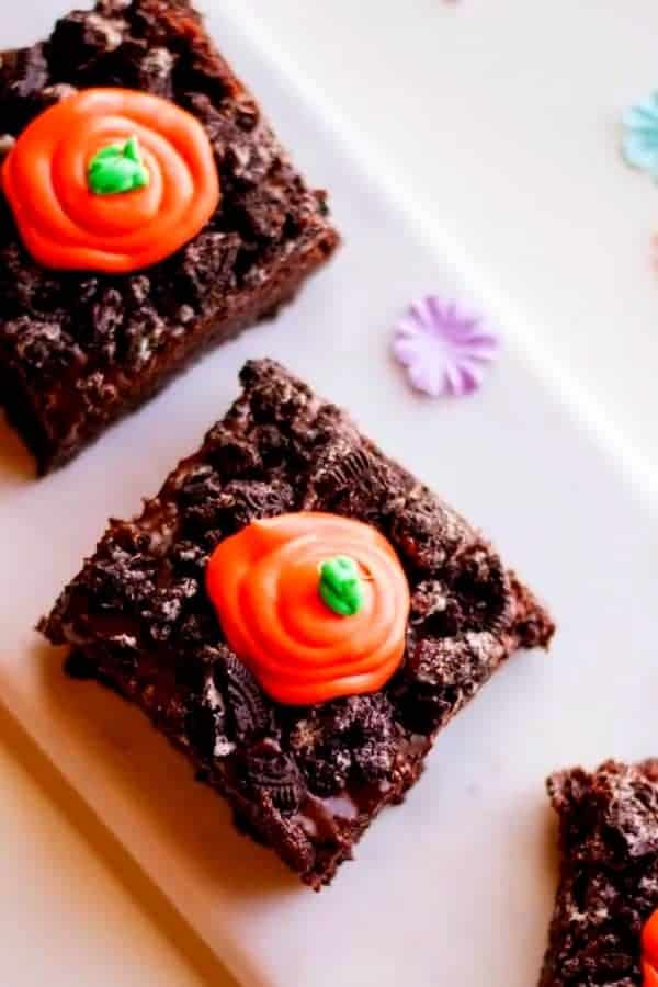 Spring Carrot Patch Brownies