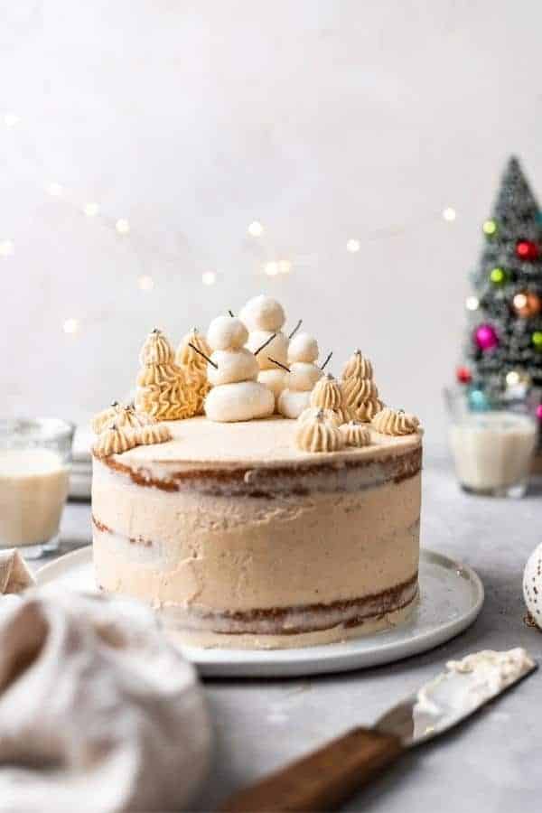 VEGAN EGGNOG CAKE