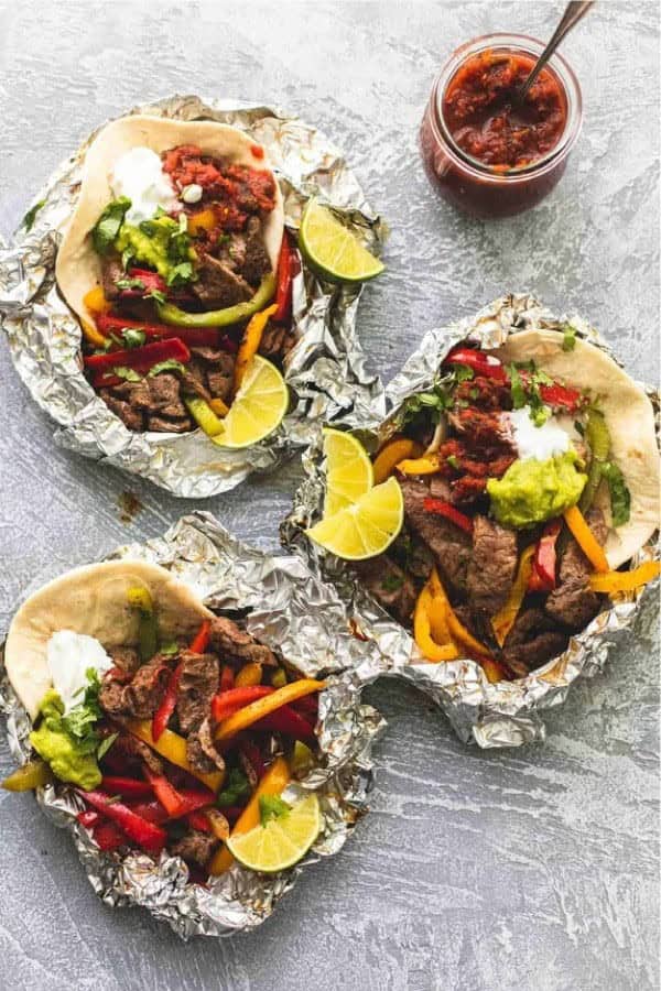 Steak Fajita Foil Packs