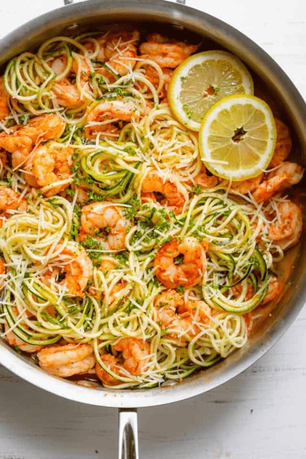 Shrimp Scampi Zucchini Noodles