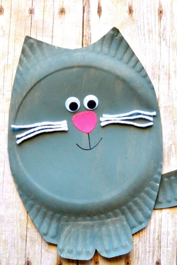 Paper Plate Cat Craft