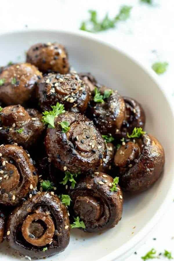 GINGER SOY ROASTED MUSHROOMS