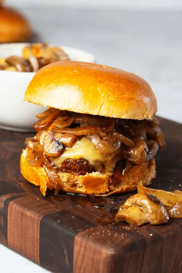 Mushroom and Swiss Burgers