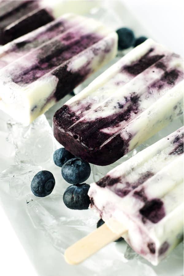 Blueberries & Cream Popsicles Recipe