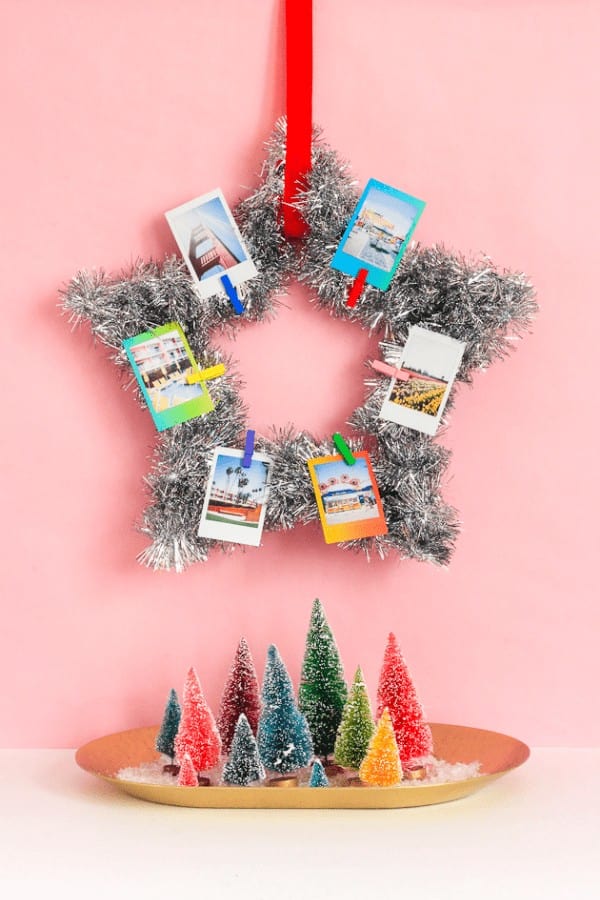 Tinsel Wreath & Instax