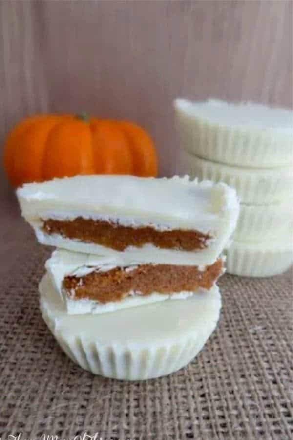 White Chocolate Pumpkin Pie Cups