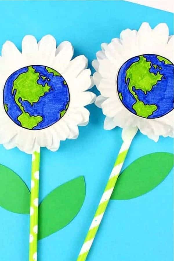 Cupcake Liner Daisy Craft For Kids