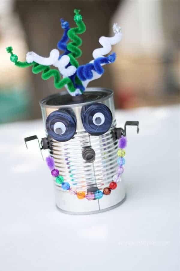 Tin Can Robot Craft For Kids