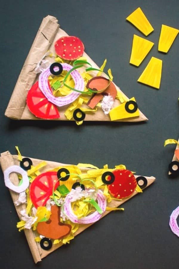 Pretend Play Food Paper Pizza