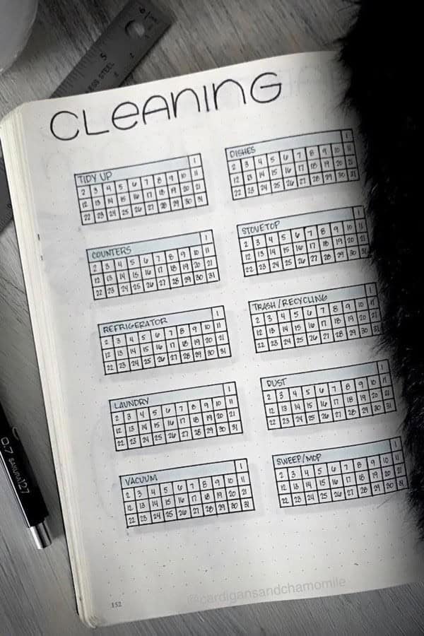 Simple Cleaning Tracker