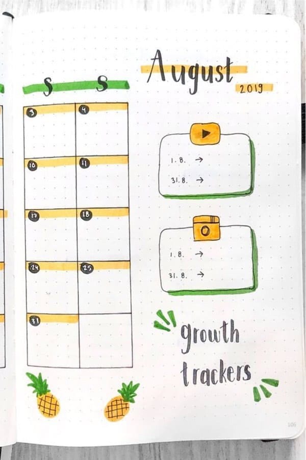 August Monthly Spread