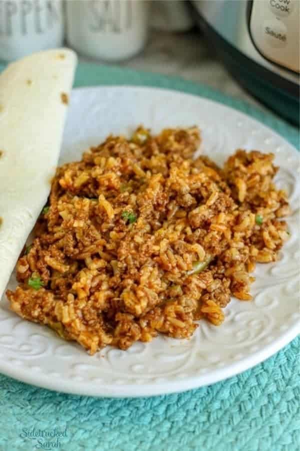 Instant Pot Spanish Rice with Ground Beef