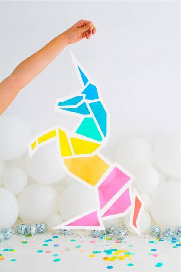 DIY Stained Glass Unicorn Craft For Kids