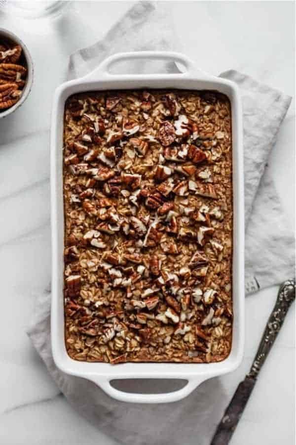 Pecan Pie Baked Oatmeal