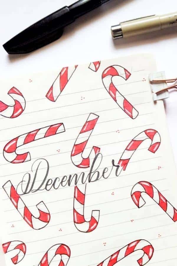 CANDY CANE DOODLES COVER PAGE