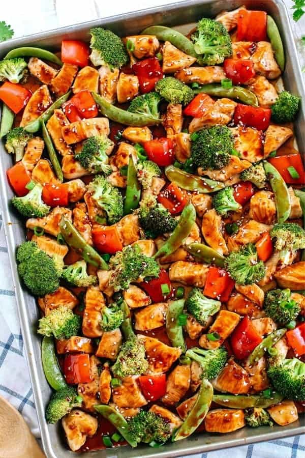 Sheet Pan Sesame Chicken and Veggies