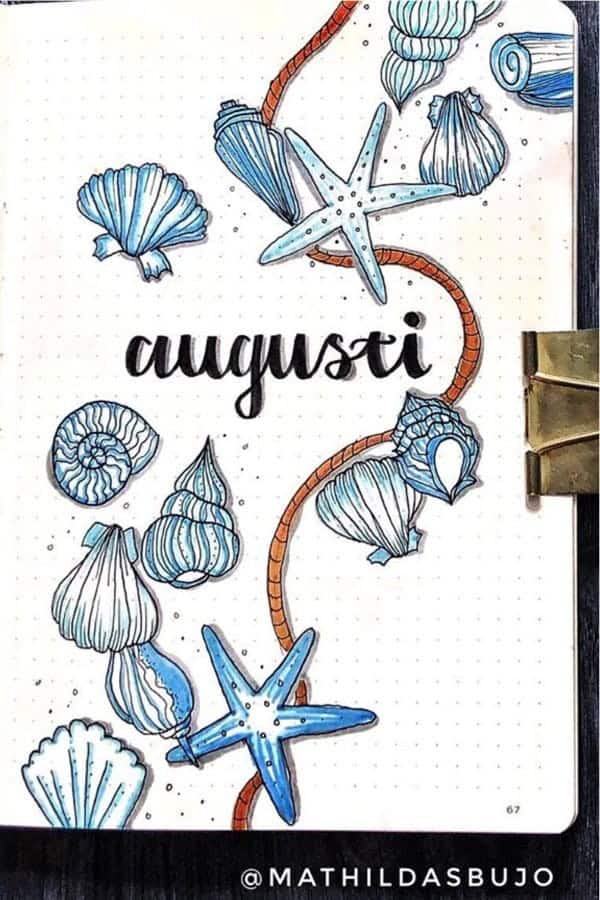 Beach Shell August Cover Spread