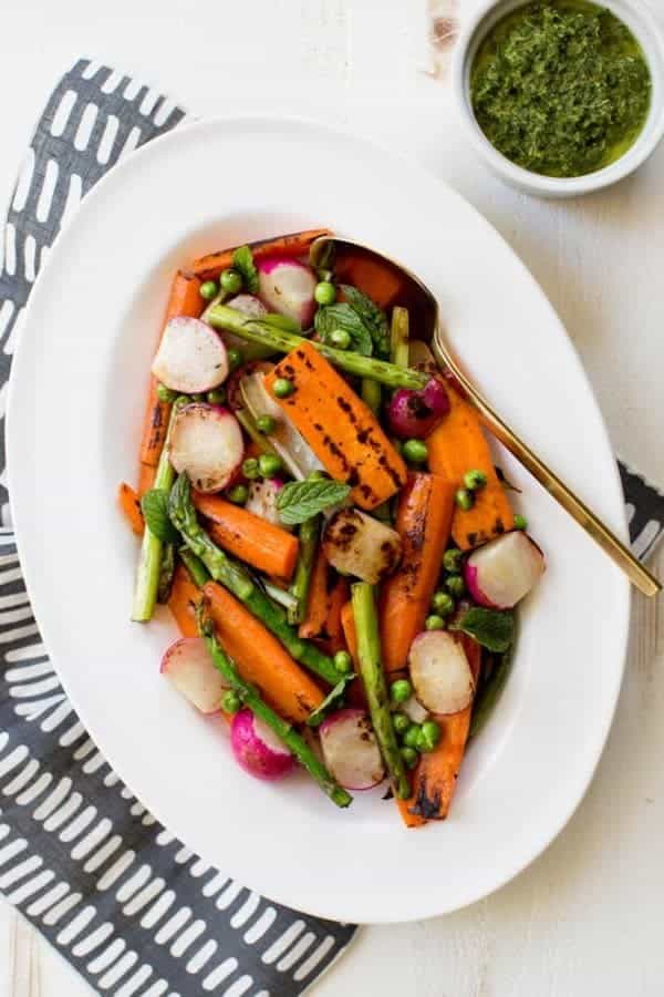 CHARRED SPRING VEGETABLES