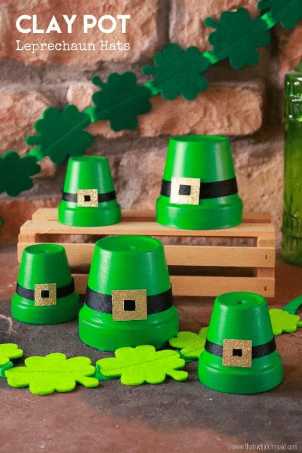 Clay Pot Leprechaun Hats