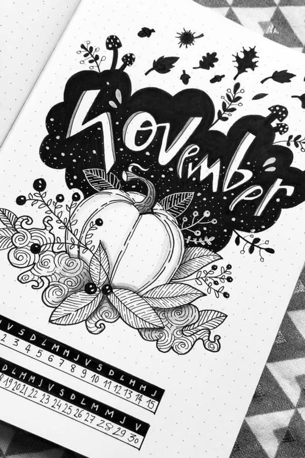 Black & White November Cover