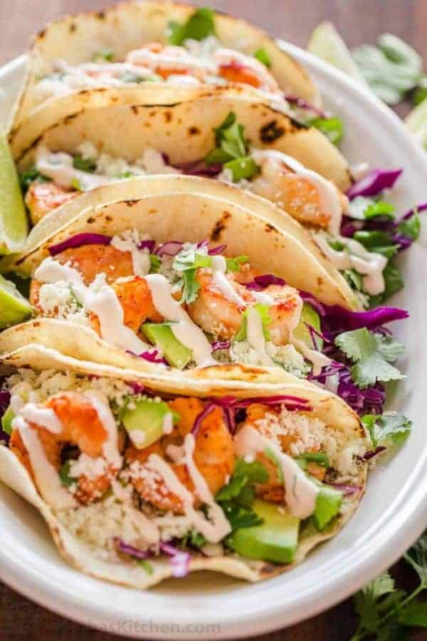 SHRIMP TACOS