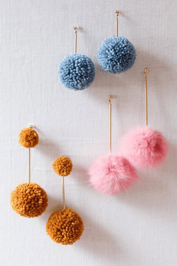 Pom Pom Earrings