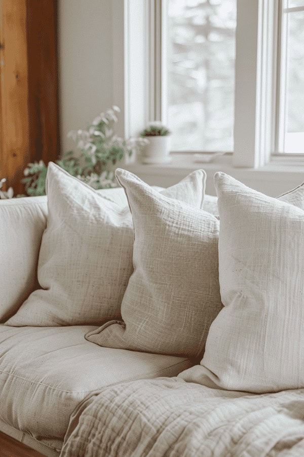 Linen Throw Pillows