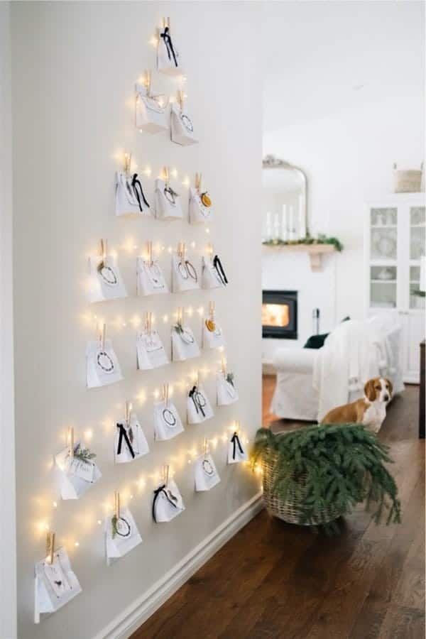 DIY Christmas Advent Calendar with Printable Tags