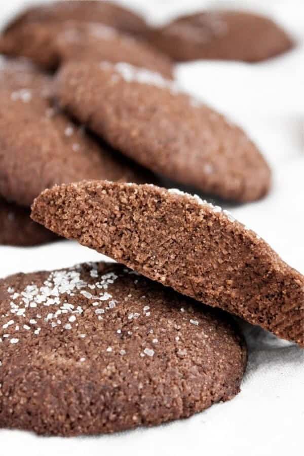 Keto Chocolate Sea Salt Cookies