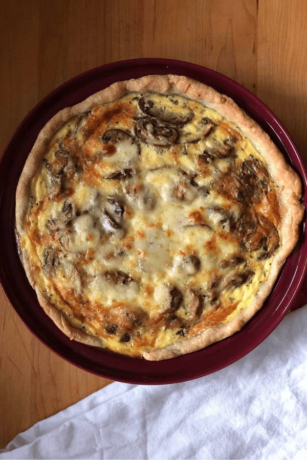 Mushroom and Gruyere Quiche