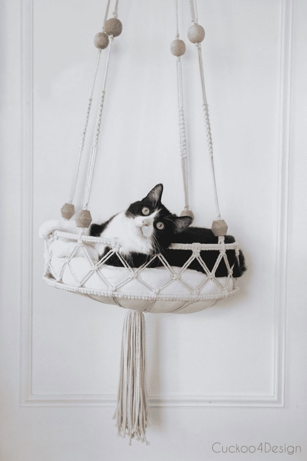 Macrame Cat Hammock