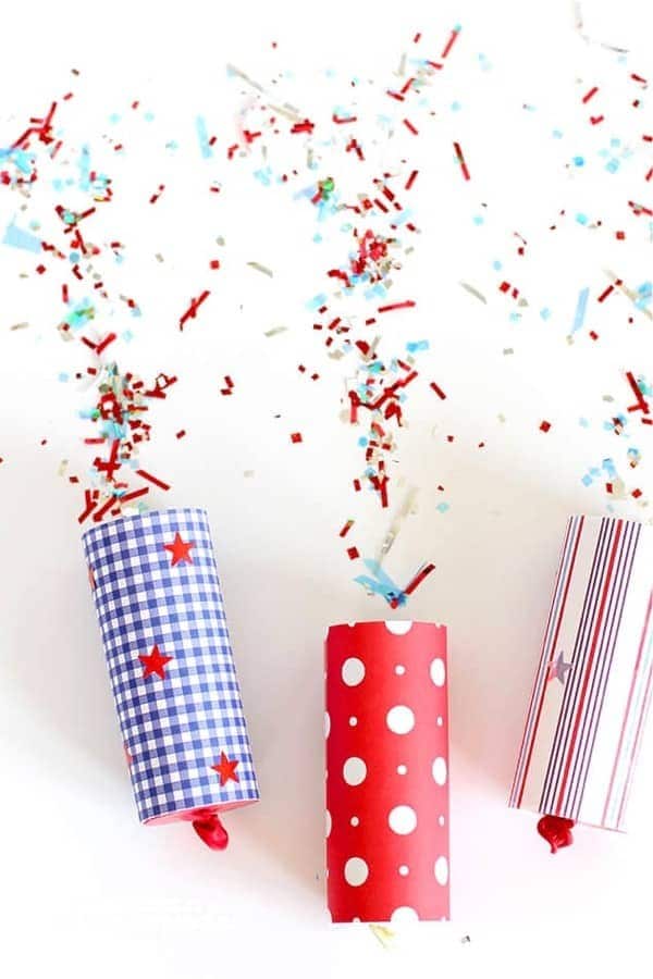 DIY Confetti Poppers for 4th of July