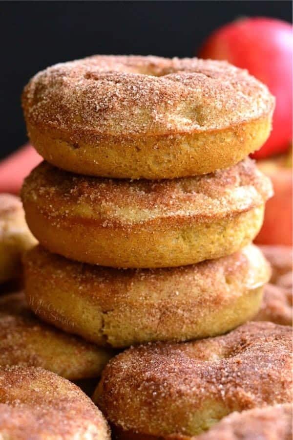 Apple Pie Baked Doughnuts