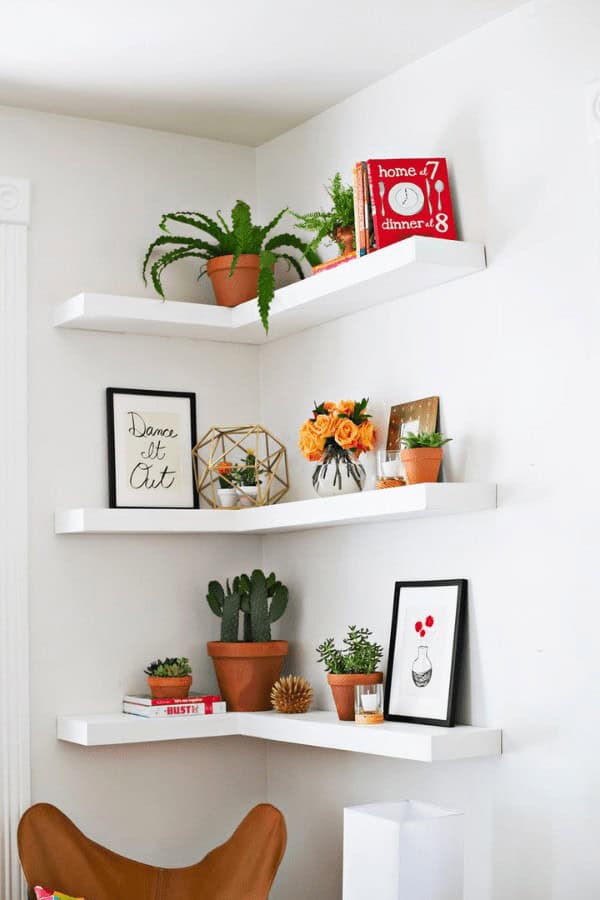 Floating Corner Shelf