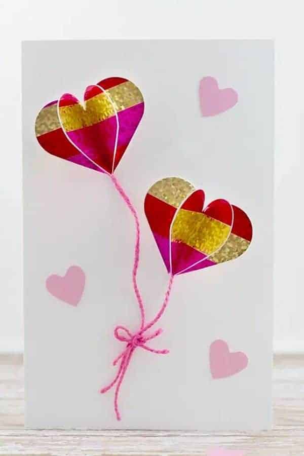 HEART BALLOON CARD