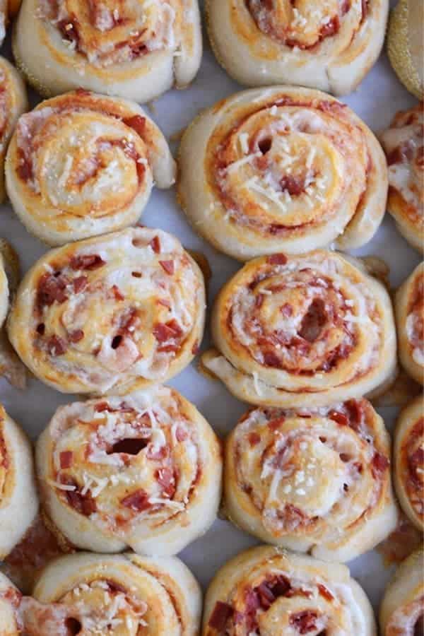 Homemade Pepperoni Pizza Rolls