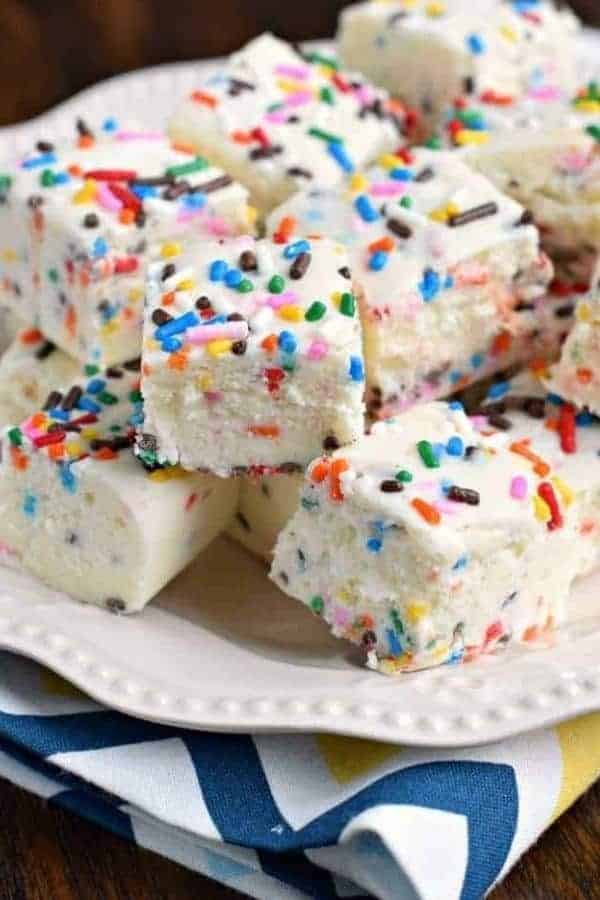 CAKE BATTER FUDGE