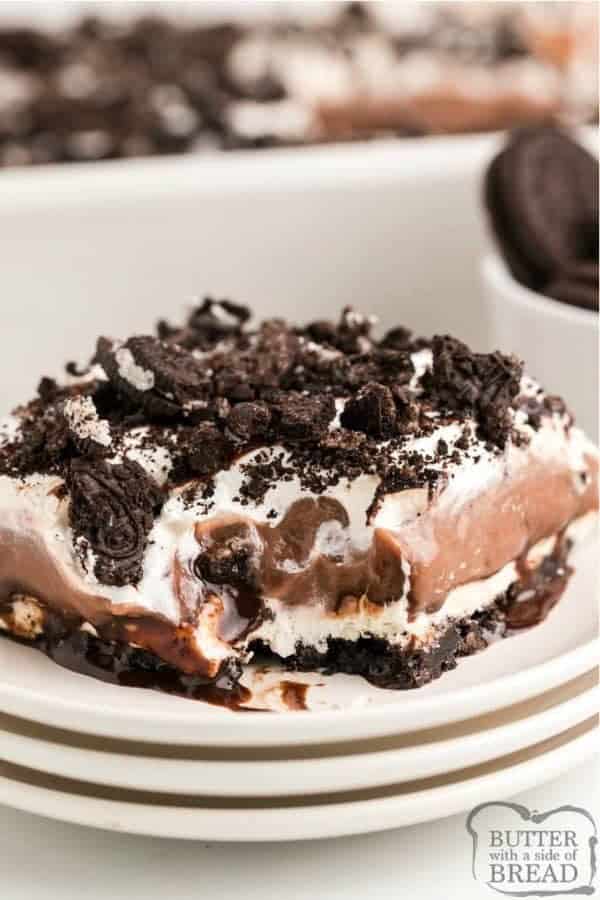 Layered Oreo Pudding Dessert