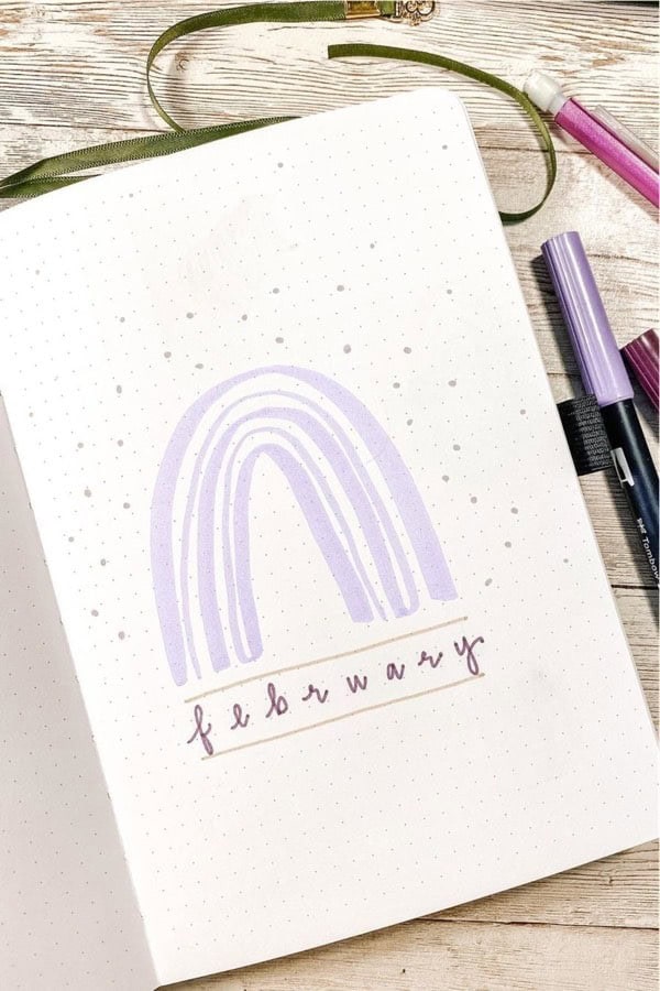 Purple Rainbow Monthly Cover