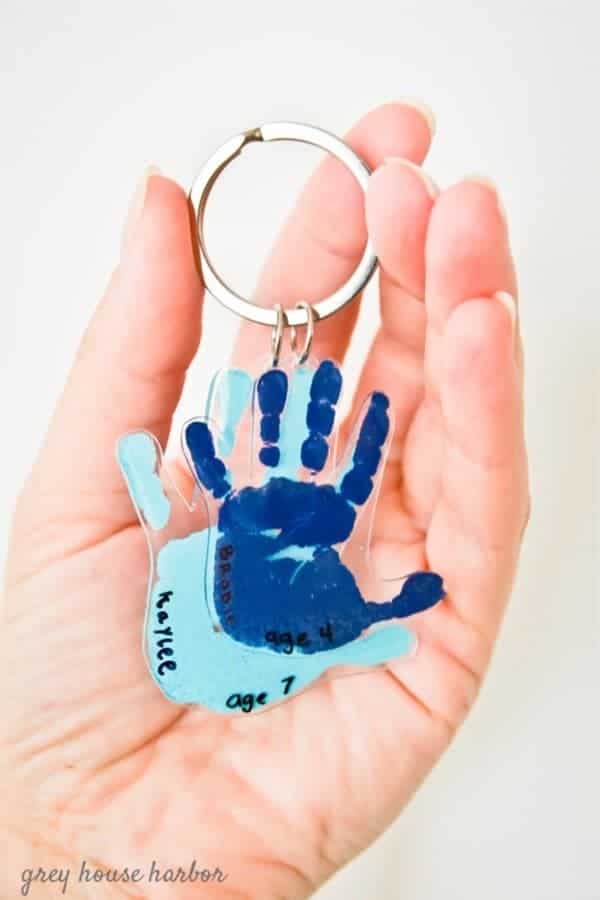 DIY Handprint Keychain Tutorial