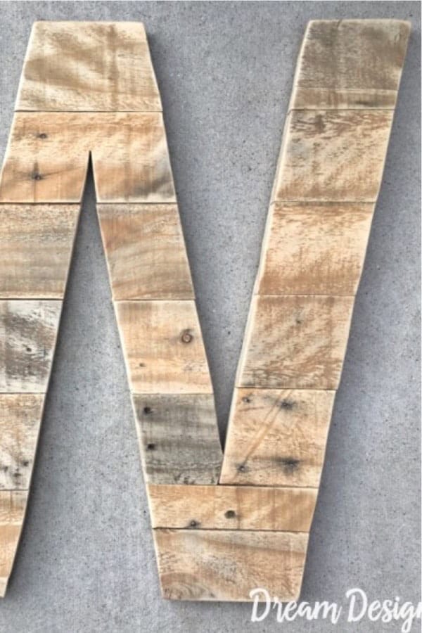 DIY Pallet Wood Letter Project