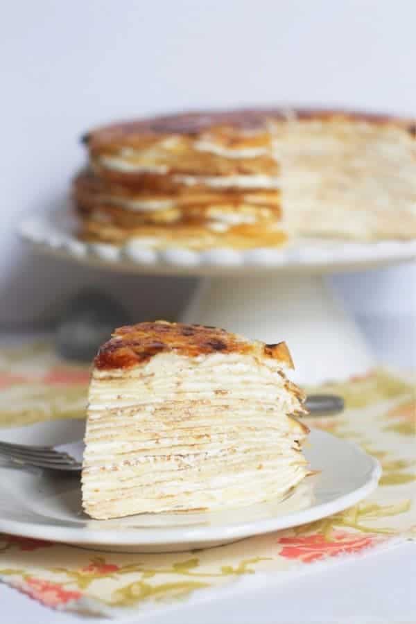 Creme Bruleé Crepe Cake