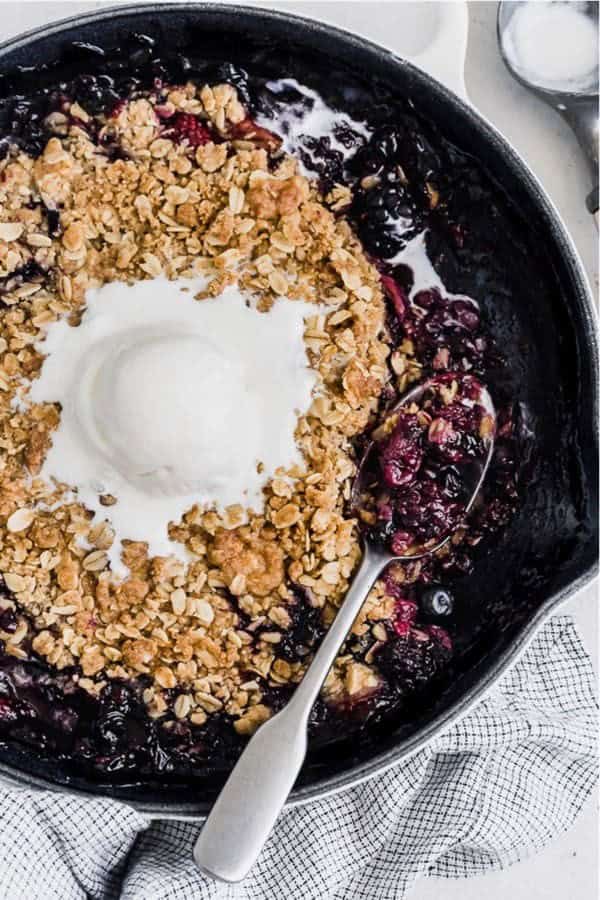 Brown Butter Berry Crisp