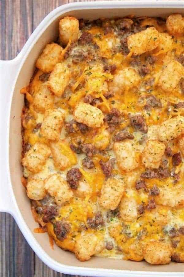 TATER TOT SAUSAGE BREAKFAST CASSEROLE