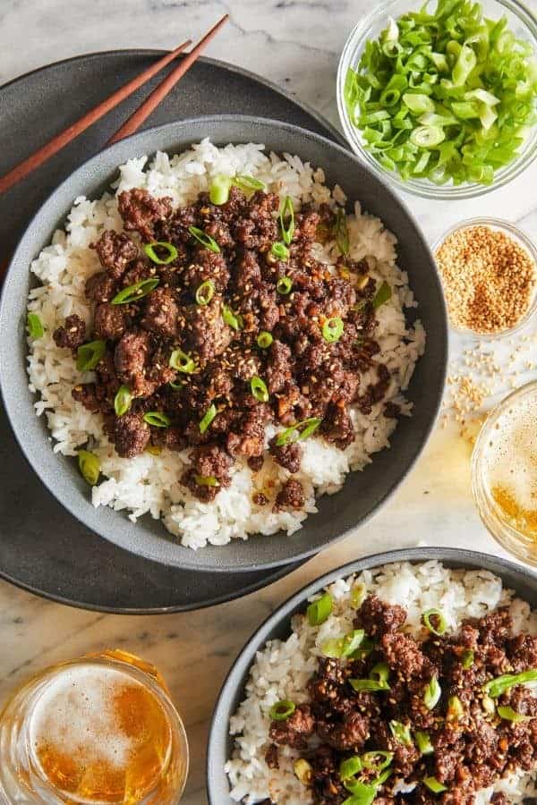 KOREAN BBQ BEEF BOWLS