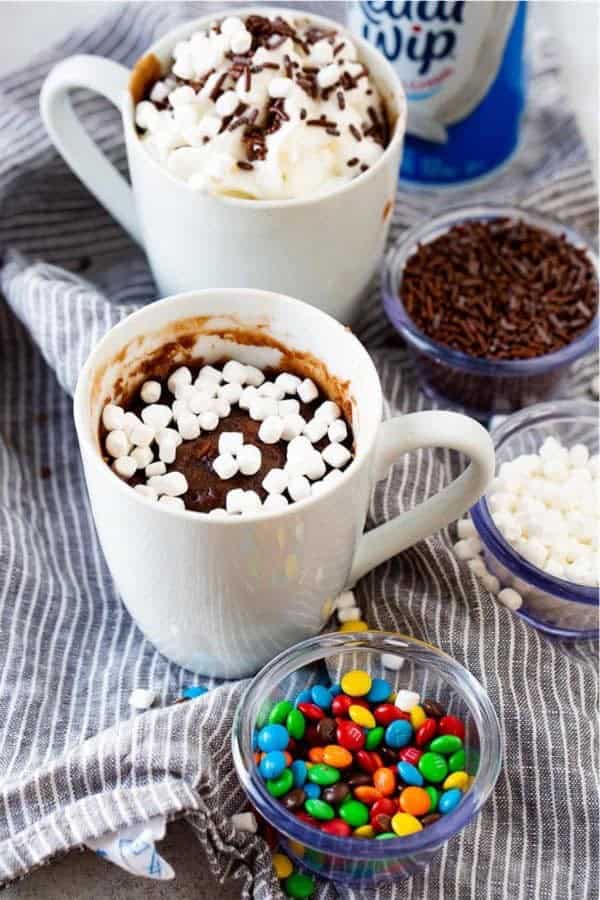 Hot Cocoa Mug Brownie for One